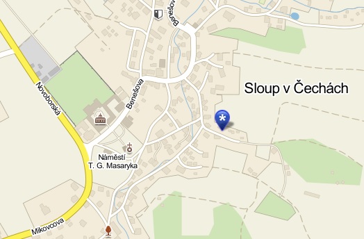 Mapa Hřbitovní
